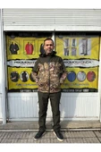AHSEN EXPORT  KAMUFLAJ DESEN SOFT JEL SU GEÇİRMEZ MONT VE PANTOLON ALT ÜST TAKIMI SU İTİCİ ÖZELLİKLİ - 1
