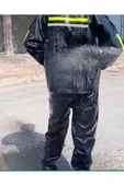Elzem  Motorcu Yağmurluk Pvc Alt Üst Takım %100 Su Geçirmez Garantili - 4