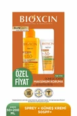 Bioxcin Sun Care Spf 50 Yüz Güneş Kremi 50 ml Karma Yağlı Cilt + Vücut Güneş Spreyi 200 Ml - 1