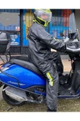 Elzem  Motorcu Yağmurluk Pvc Alt Üst Takım %100 Su Geçirmez Garantili - 2