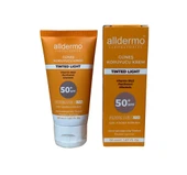 Alldermo SPF 50+ Tinded Light Güneş Koruyucu Krem 50 ml Tüp - 1