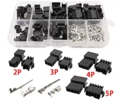 JST SM Konnektör Set 200 Parça Set Kutulu 2 3 4 5 Pin Erkek Dişi Terminal Konnektör Sıkmalı Pin Elektrik Tel Bağlantısı Kablo Dron Led Elektrikli Bisiklet Scooter Araba thumbnail 2