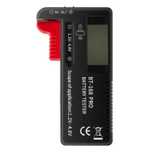 BT-168 PRO Pil Test Cihazı AA AAA C D 9V 18650 16340 14500 10440 1.2V 1.5V  3V 3.7V 4.8V Dijital Ölçü Aleti Voltmetre Akü Voltaj Göstergesi - 1