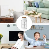 QASUL Projektör Görünümlü  RGB Işıklı Gece Lambası ve Buhar Makinesi Bir Arada Ev Ofis İçin - 6