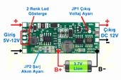 DC 12V Ups Modül 18650 3.7V Lion Pil Kesintisiz Acil Durum Güç Kaynağı Akü Otomatik Seçim Yük Kapanma Önleyici Koruma Kartı - 2