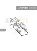 Tezgah Üstü Tabaklık Paslanmaz Tabak Tutucu Bulaşıklık Metal Bulaşık Sepeti Krom - 2