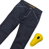 SCOYCO P-074 KORUMALI MOTOSİKLET KOT PANTOLON MAVİ - 3