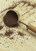Ahşap Saplı Gold Ölçü Kaşığı Takımı - 2'li Kahve Ölçüm Kaşığı - 30 + 60 ML - 5