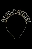 Happy Birthday Yazılı Kuşak Ve Birthday Girl Yazılı Taşlı Taç - 2