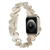​​​Apple Watch 10 Serisi 46mm Uyumlu Kordon Krd-80 Metal Bilezik Strap Kayış - 4