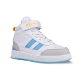 Büyük Erkek Çocuk Sneaker Bot - Beyaz-Mavi, Bilek Boy - 3