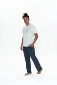 U.S. Polo Assn. Erkek 3'lü %100 Pamuk Pijama Takımı - 10