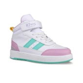 Büyük Kız Çocuk Sneaker Bot - Beyaz-Mor, Bilek Boy - 3