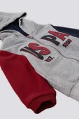 U.S. Polo Assn Fermuarlı Kapüşonlu Bebek 3Lü Takım - 5