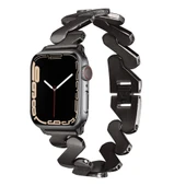 ​​​Apple Watch 7 8  41mm Kordon Krd-80 Metal Bilezik Strap Kayış - 1