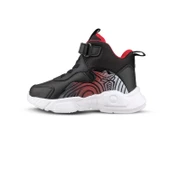Büyük Kız Çocuk Sneaker Bot - Siyah-Kırmızı, Bilek Boy - 2