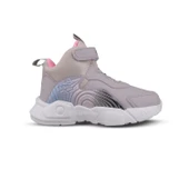 Büyük Kız Çocuk Sneaker Bot - Gri-Pembe, Bilek Boy - 1