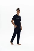 U.S. Polo Assn. Erkek Alt Üst Düğmeli Pijama Takımı - 2