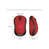 Logitech M220 910-004880 Kırmızı Sessiz Optik Kablosuz Mouse - 3