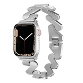 ​​​Apple Watch 10 Serisi 42mm Kordon Krd-80 Metal Bilezik Strap Kayış - 1