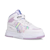 Büyük Kız Çocuk Sneaker Bot - Beyaz-Mor, Bilek Boy - 3