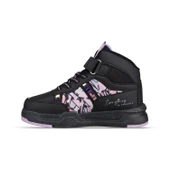 Büyük Kız Çocuk Sneaker Bot - Siyah-Mor, Bilek Boy - 2