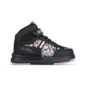 Büyük Kız Çocuk Sneaker Bot - Siyah-Mor, Bilek Boy - 1