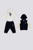 U.S. Polo Assn   Kadife Bebek 3Lü Takım - 1