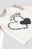 U.S. Polo Assn  Kalp Baskı Fırfır Detay Bebek 2 Li Takım - 2