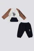 U.S. Polo Assn Kanguru Cep Bebek 2 Li Takım - 1