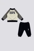 U.S. Polo Assn  Çizgili Kol Detay Bebek 2 Li Takım - 1