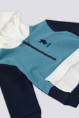 U.S. Polo Assn Kapüşonlu Fermuar Yaka Detay Bebek 2 Li Takım - 6