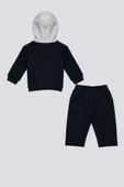U.S. Polo Assn Kapüşonlu Fermuar Yaka Detay Bebek 2 Li Takım - 4