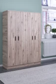 ABETE 4 Kapılı Gardırop (ELBİSE DOLABI-YÜKLÜK-KİLER) / Atlantik Çam - 1