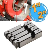 Metal Diş Açıcı Proter Pafta Tarak 4'lü Set Yedek Diş Açma Tarağı 1" - 2" Freze Çelik - 1