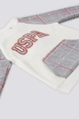 U.S. Polo Assn  Kanguru Cep Ekose Detay Bebek 2Li Takım - 2
