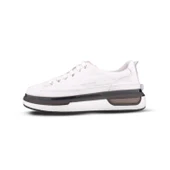 Erkek Sneaker - Beyaz, Hakiki Deri thumbnail 2