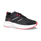 Erkek Spor Ayakkabı - Siyah-Kırmızı, thumbnail 3