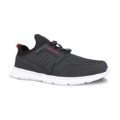 Erkek Spor Ayakkabı - Siyah-Beyaz, thumbnail 3