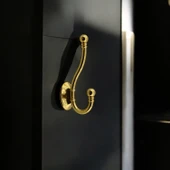 Misket Askı Gold Altın Vestiyer Portmanto Dolap Askılık Askılığı Duvar Banyo Mutfak Elbise Askısı - 7