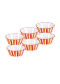 The Mia Joy Çorba Kasesi 6lı Set Kırmızı 14 cm - 1