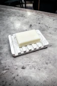 Mermer Desenli Banyo Mutfak Tuvalet Beton Katı Sabunluk Su Giderli 8x13 cm - 2