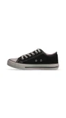 Kadın Sneaker - Siyah-Beyaz, Tekstil - 2