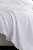 Upstyle Ecocel Pike Örtü Battal King 240x230cm Karde Beyaz - 2