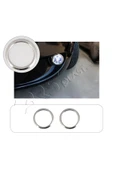 BRSPLAST  Fiat Fiorino Uyumlu 2008-2014 Krom Sis Farı Çerçevesi 2 Parça Paslanmaz Çelik - 1