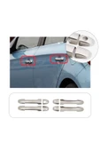 BRSPLAST  Hyundai i20 Uyumlu 2008-2012 Krom Kapı Kolu 4 Kapı Paslanmaz Çelik - 1