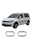 BRSPLAST  Volkswagen Caddy Uyumlu 2003-2014 Krom Sinyal Çerçevesi 2 Parça Paslanmaz Çelik - 1
