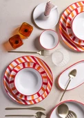 The Mia Joy Yemek Tabağı 6lı Set Kırmızı 20 cm - 5