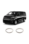 BRSPLAST  Opel Vivaro Uyumlu 2019 Ve Üzeri Krom Sinyal Çerçevesi 2 Parça Paslanmaz Çelik - 1