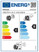 Uniroyal 195/75R16C 110/108R Rain Max 5 10PR Oto Yaz Lastiği(Üretim Tarihi: 2024) thumbnail 2